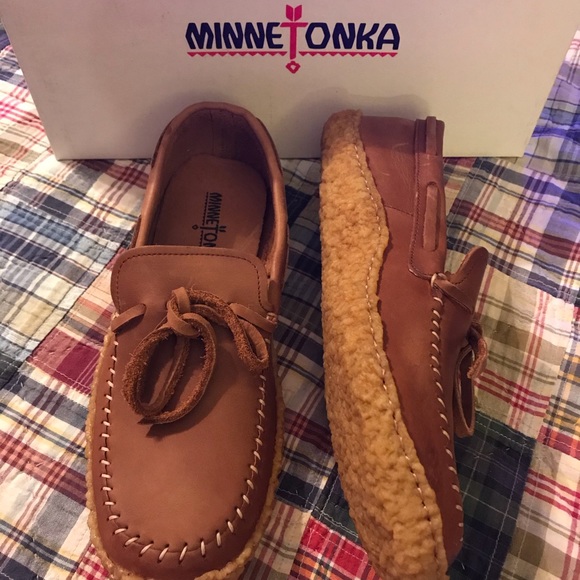 Men’s Minnetonka Moccasins new no tags - Picture 3 of 8